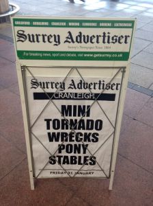 It is tough to survive in Surrey too!