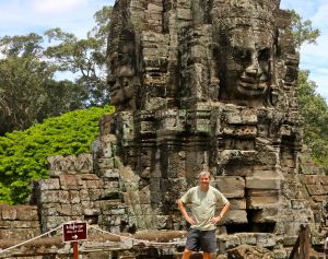 At the Bayon Temple in Angkor Thom