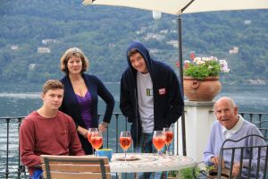 Sandy's Dad John joins us for a few days break on Lake Como