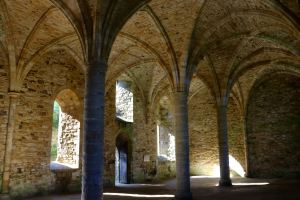 The beautiful interior of Battle Abbey - built on the site of the victory by William the Conqueror