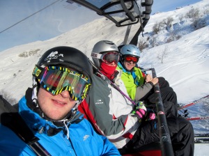 Team Foster on the slopes at Meribel